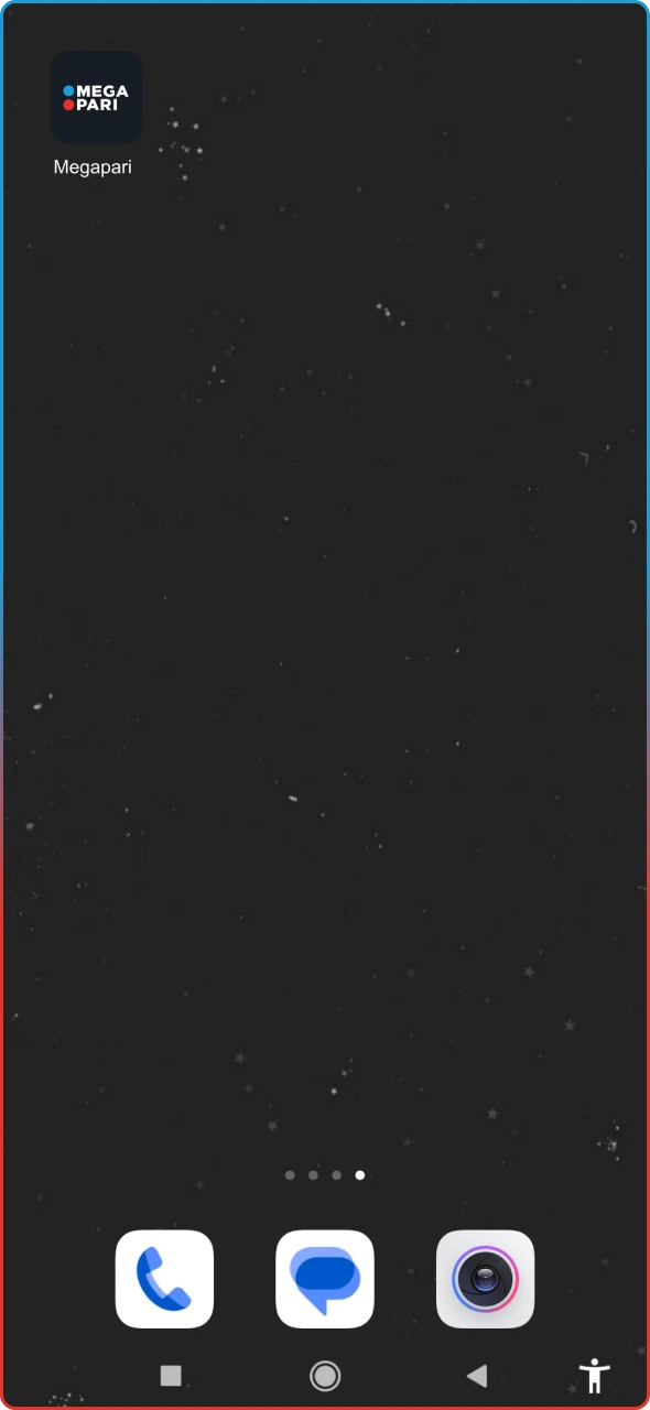 Icono de Megapari en el menú de aplicaciones tras una instalación exitosa.