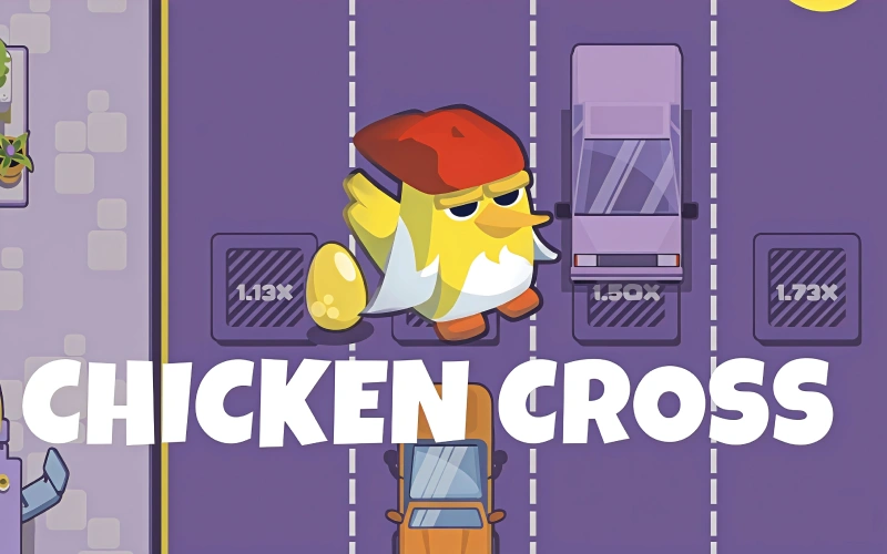 Ayuda a un pollo en Chicken Cross en Megapari.