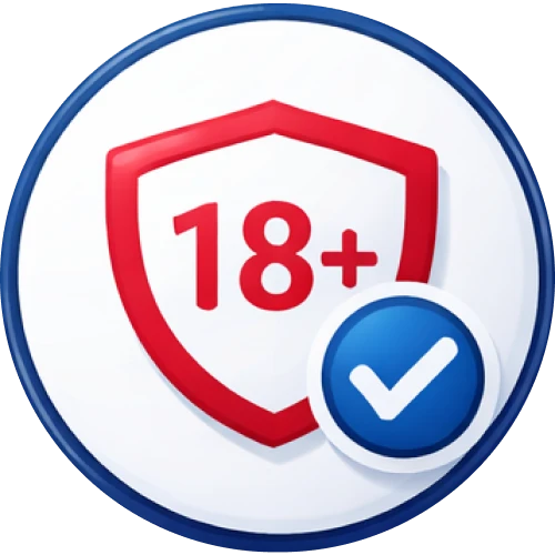 Requisito legal de edad mínima para participar en apuestas en línea.